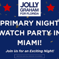 Primary Night Watch Party in Miami organized by David Jolly for Florida 2026