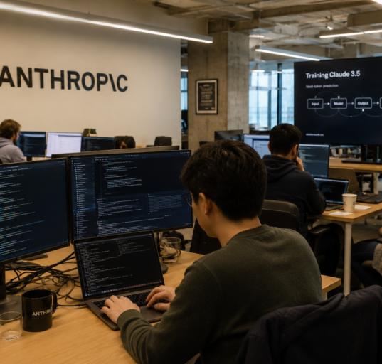 Anthropic engineers at office