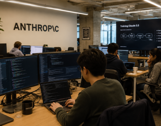 Anthropic engineers at office